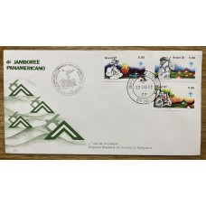 BRASIL 1981 BOY SCOUTS SOBRE CON MATASELLO ESPECIAL SCOUT